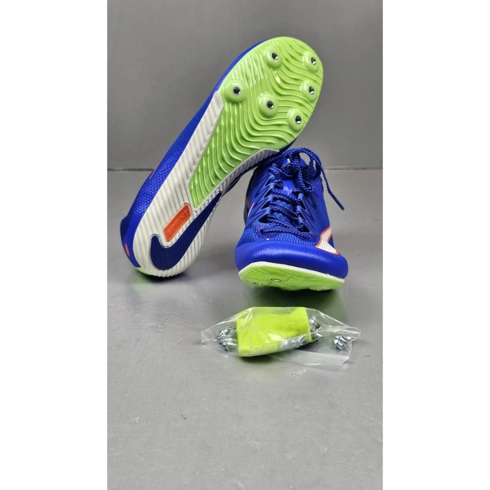 Nike Zoom Rival Sprint Track Spikes Mens 9 Blue Orange‎ DC8753-401 NWOB